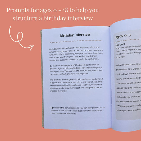 Heart Journals | Memory Journal for Parents